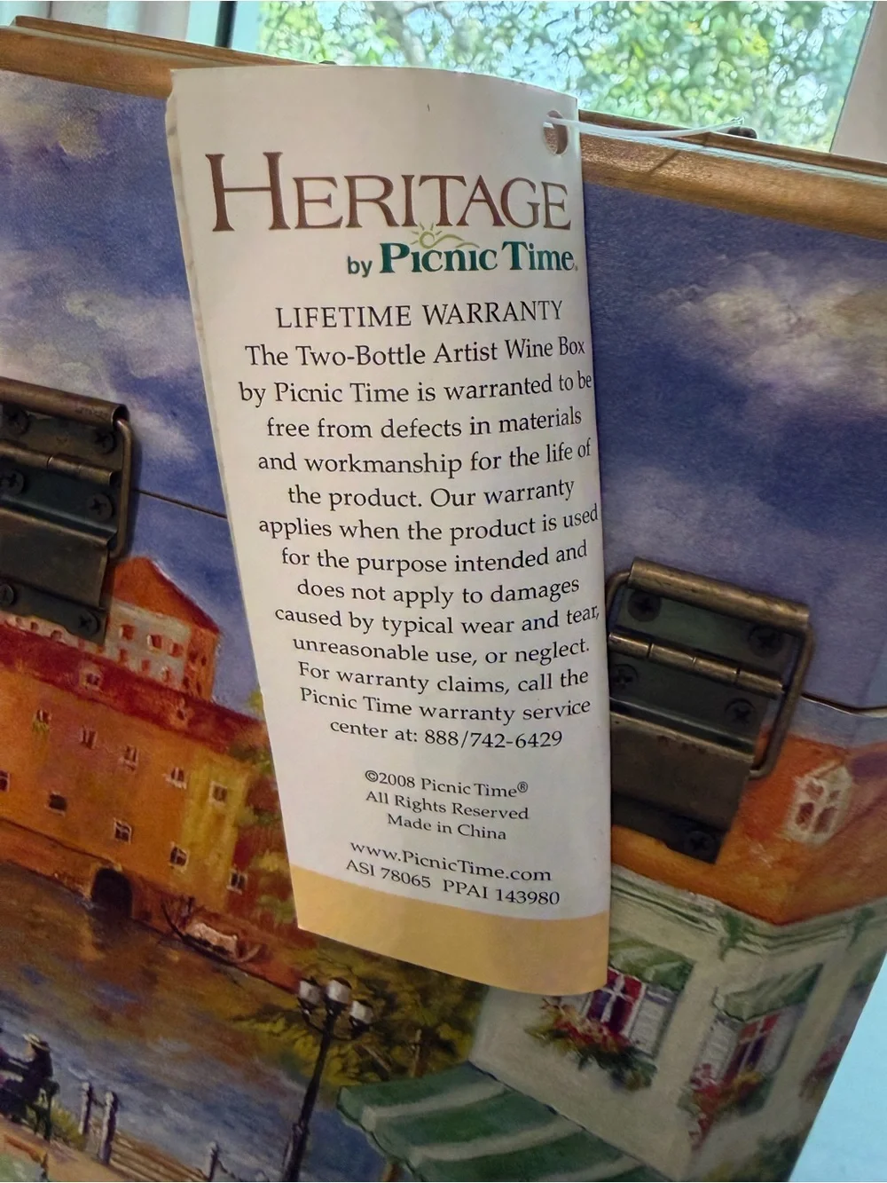 Heritage by Picnic Time Two-Bottle Artist Wine Box